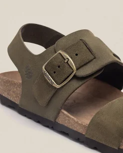 Online Sandalia Plana Macam 216 Verde Sandals