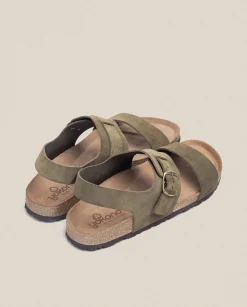 Online Sandalia Plana Macam 216 Verde Sandals