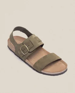 Online Sandalia Plana Macam 216 Verde Sandals