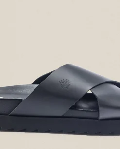 Online Sandalia Plana Man 003 Negro Sandals