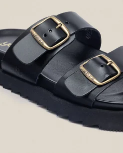 Best Sale Sandalia Plana Man 001 Negro Sandals