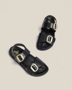 Best Sale Sandalia Plana Morena 002 Negro Flat Sandals