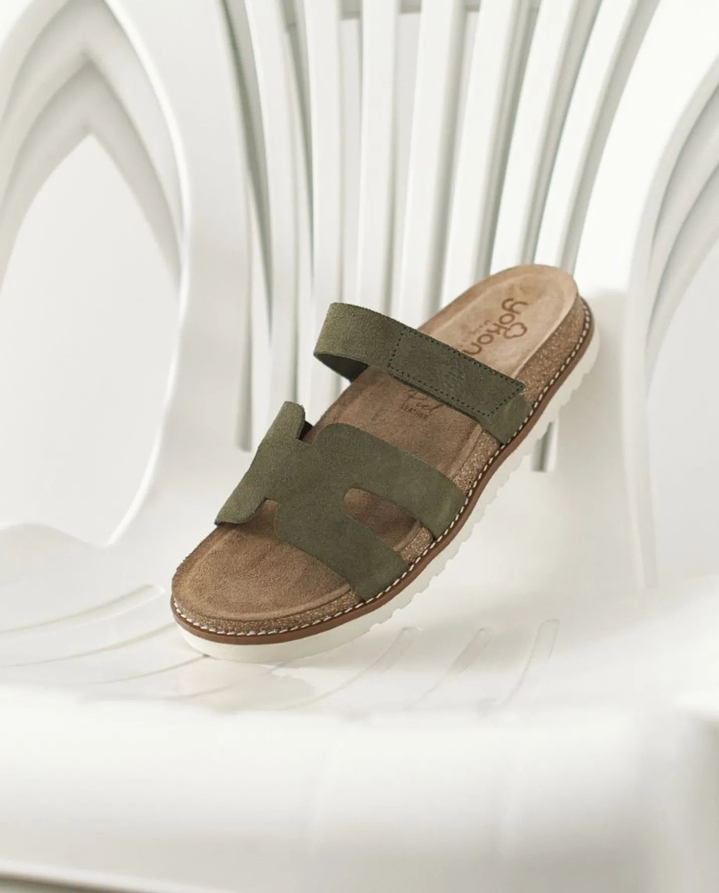 Sale Sandalia Plana Petra 125 Verde Flat Sandals