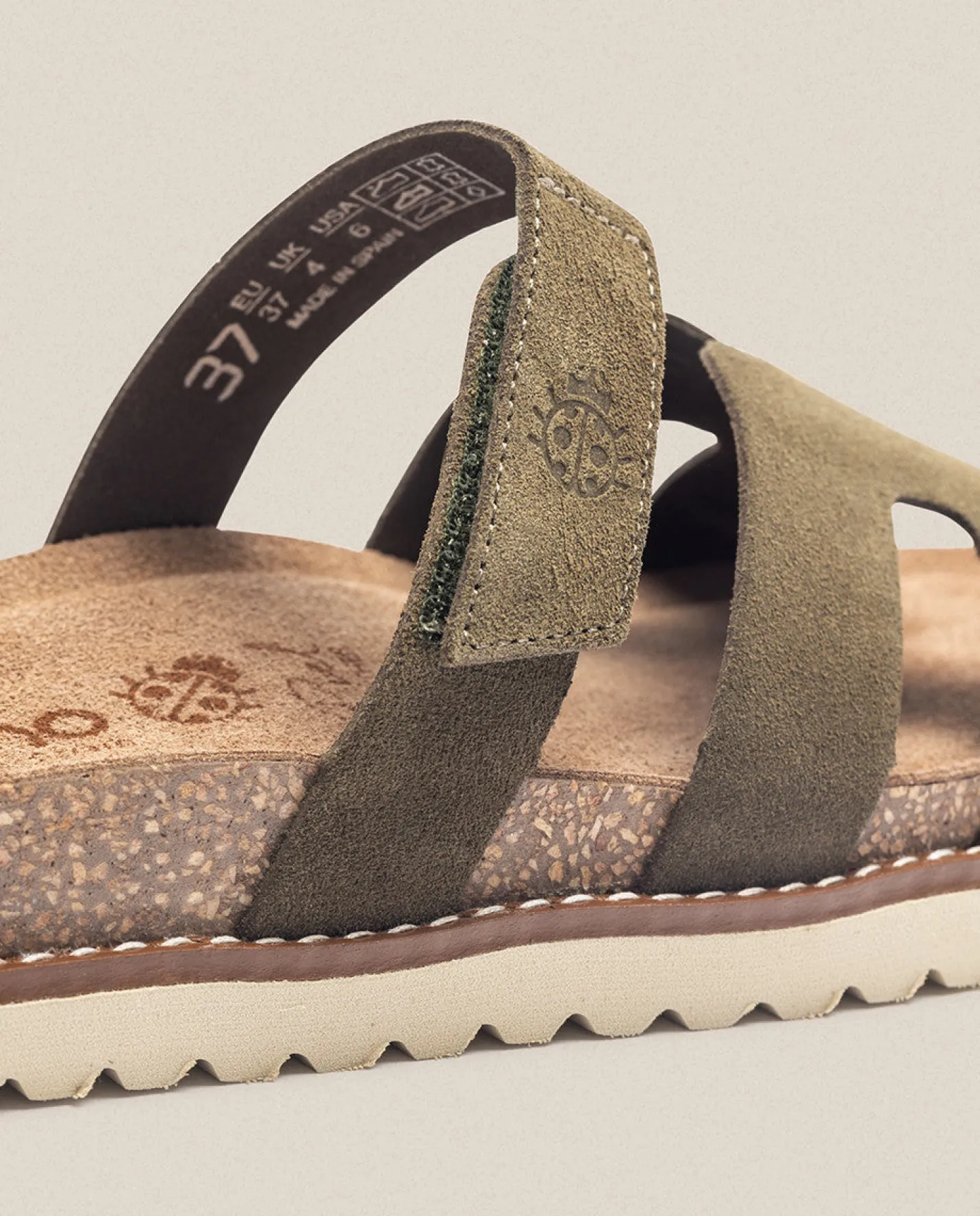 Sale Sandalia Plana Petra 125 Verde Flat Sandals