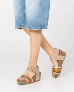 Discount Wedge Sandal BARI 304 Pink Wedge Sandals
