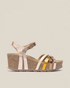 Discount Wedge Sandal BARI-302 Pink Wedge Sandals