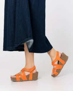 Best Wedge Sandal BARI-303 Red Wedge Sandals