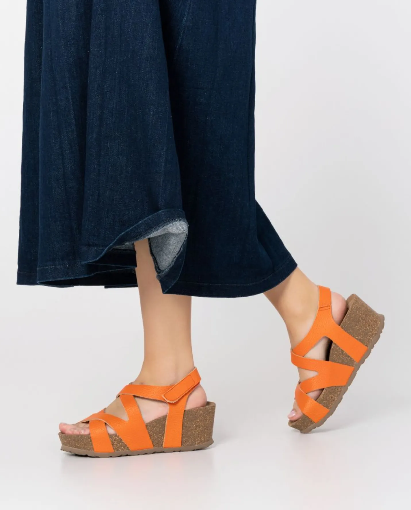 Best Wedge Sandal BARI-303 Red Wedge Sandals