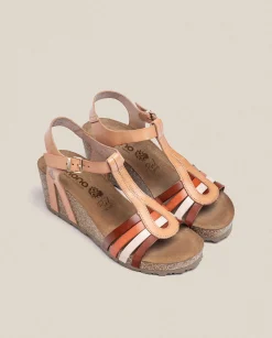 Flash Sale Wedge Sandal CADIZ-301 Beige Wedge Sandals