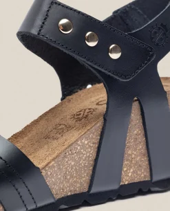 Flash Sale Wedge Sandal CADIZ-303 Black Wedge Sandals