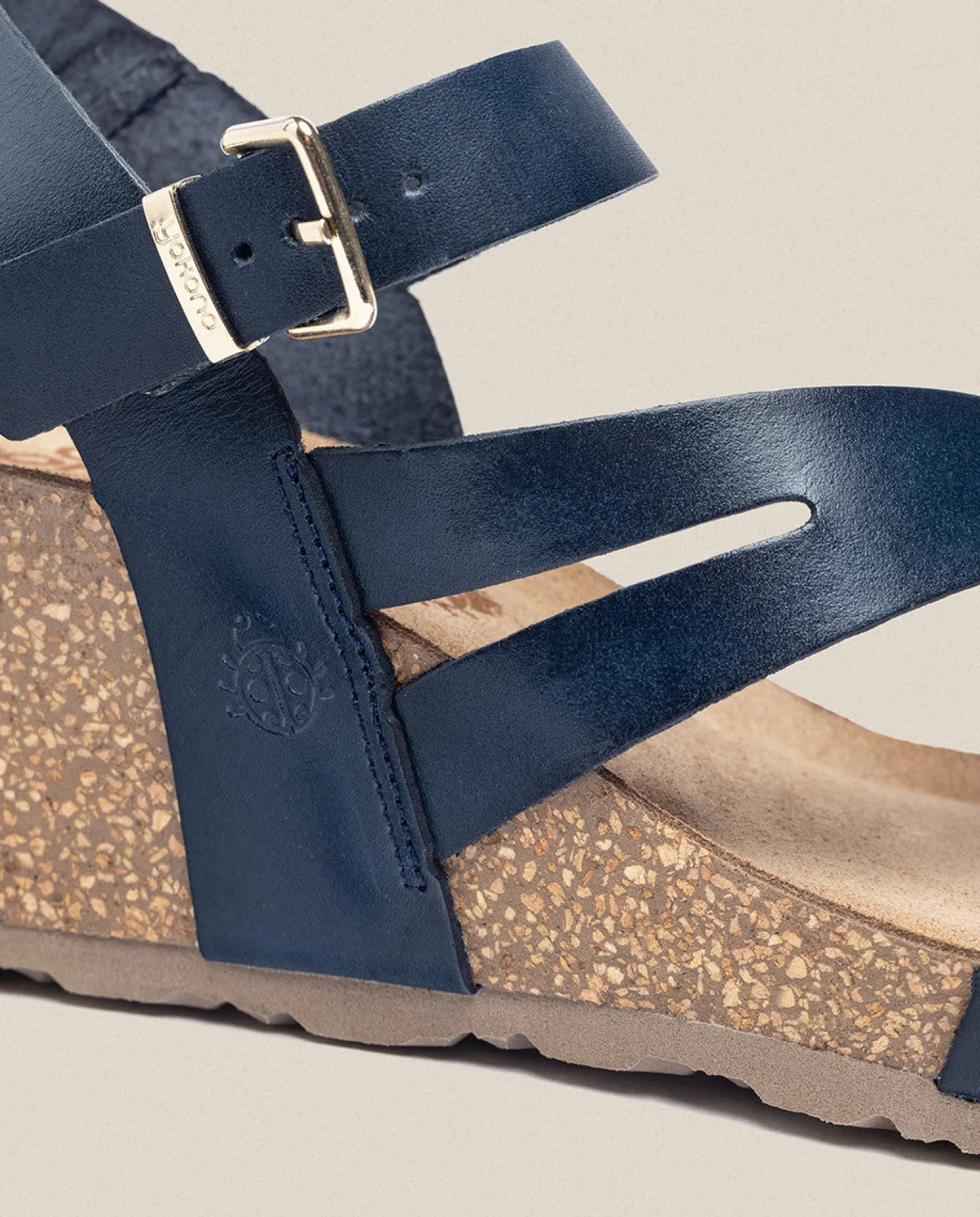 Flash Sale Wedge Sandal CADIZ-302 Blue Wedge Sandals