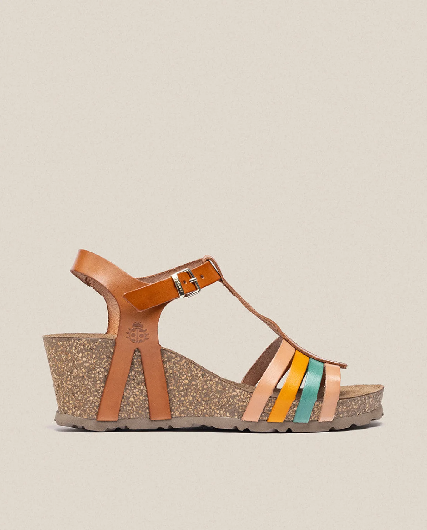 Flash Sale Wedge Sandal CADIZ-301 Brown Wedge Sandals