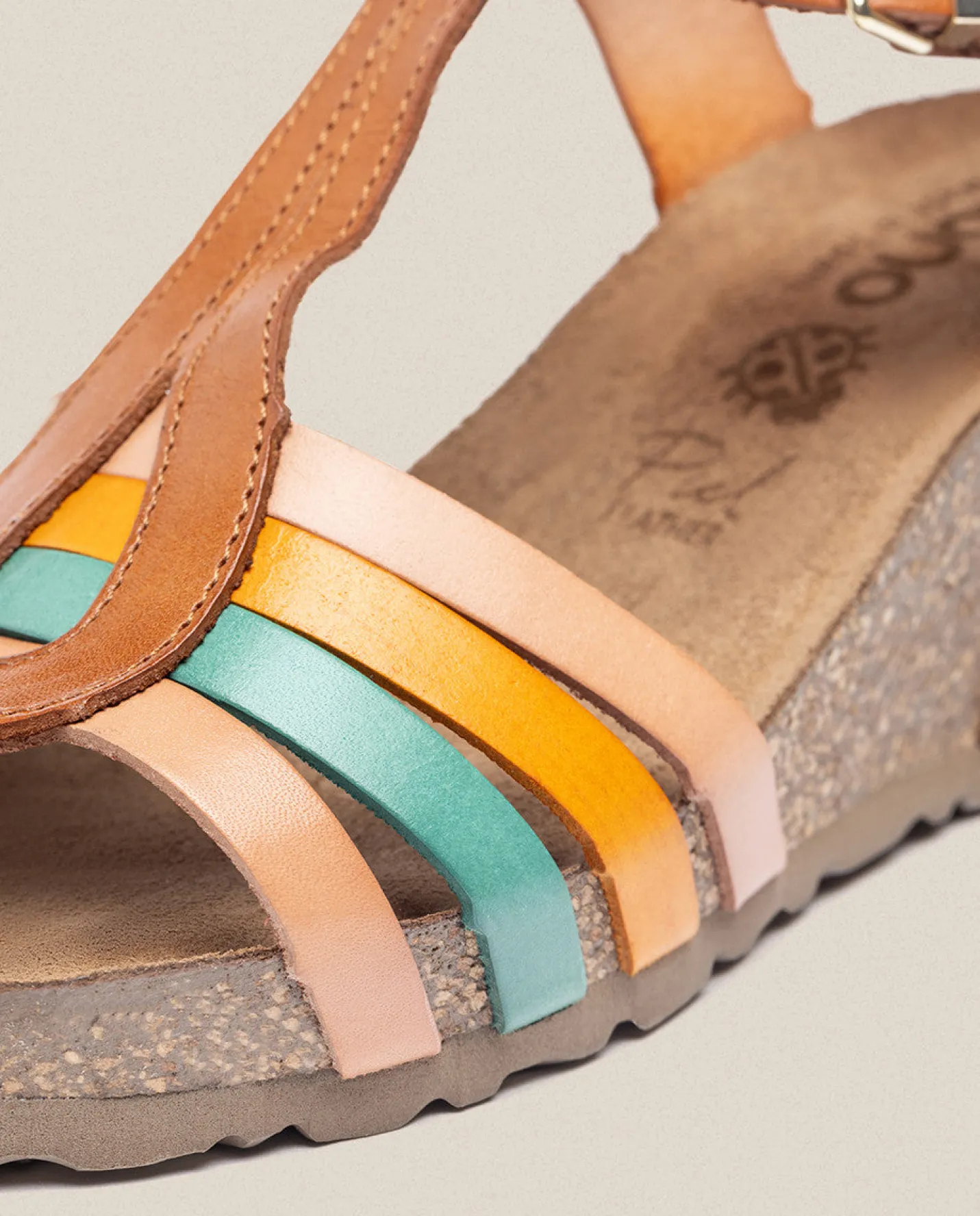 Flash Sale Wedge Sandal CADIZ-301 Brown Wedge Sandals