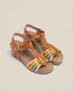 Flash Sale Wedge Sandal CADIZ-301 Brown Wedge Sandals