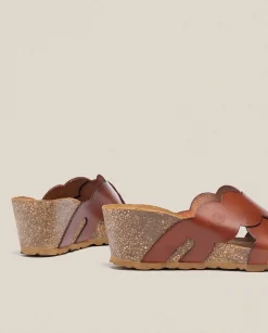 Online Wedge Sandal CADIZ-300 Brown Wedge Sandals