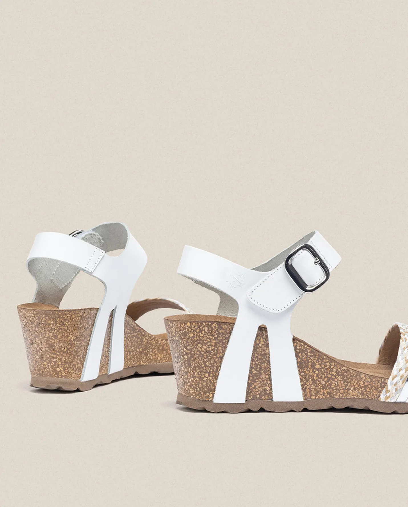 Sale Wedge Sandal CADIZ-306 White Wedge Sandals