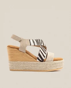 Discount Wedge Sandal Mey 003 Zebra Wedge Sandals