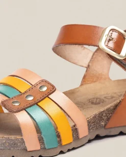 Outlet Wedge Sandal MONACO-051 Brown Wedge Sandals