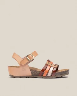 Cheap Wedge Sandal MONACO-051 Brown Wedge Sandals