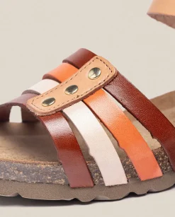 Cheap Wedge Sandal MONACO-051 Brown Wedge Sandals