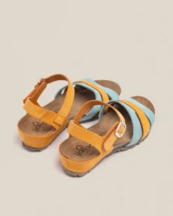 Outlet Wedge Sandal MONACO-048 Orange Wedge Sandals