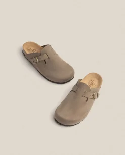 Outlet Zueco 599 Marrón Flat Sandals|Clogs